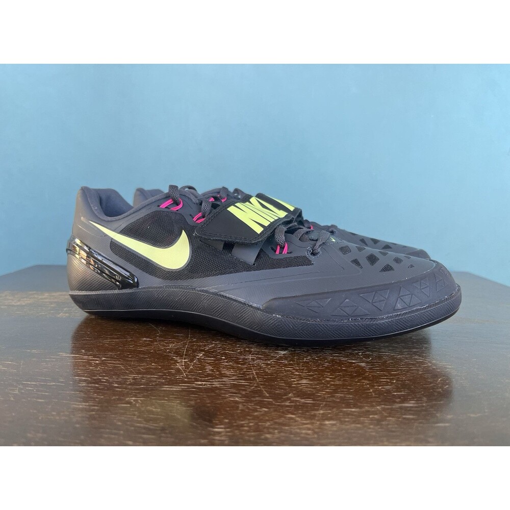 Nike Zoom Rotational 6 Throwing Shoes Black/Lemon/Pink Men's Size 9 685131-004